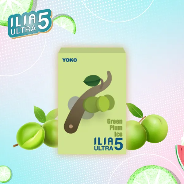電子煙煙彈 哩亞ILIA ULTRA 5菸彈 23種口味 冰爽青梅