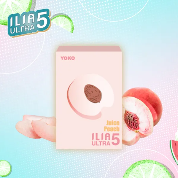 電子煙煙彈 哩亞ILIA ULTRA 5菸彈 23種口味 爆汁蜜桃
