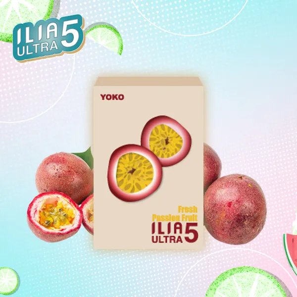 電子煙煙彈 哩亞ILIA ULTRA 5菸彈 23種口味 百香果汁