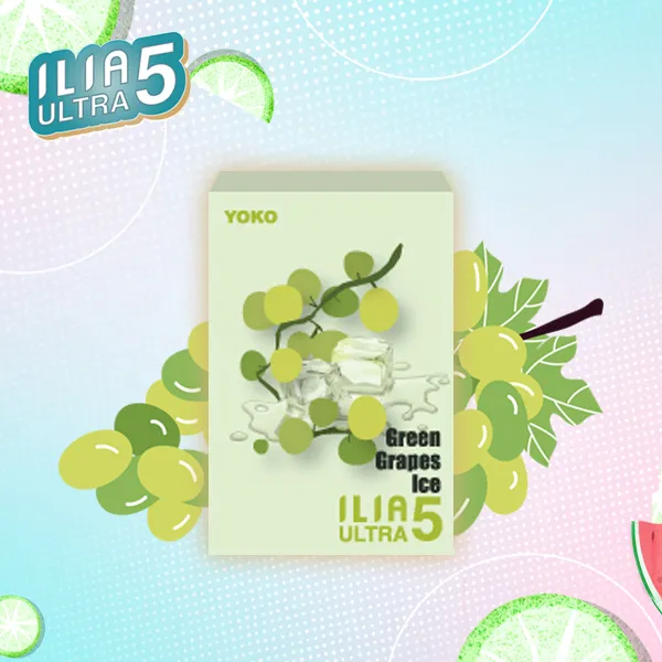 電子煙煙彈 哩亞ILIA ULTRA 5菸彈 23種口味 麝香葡萄